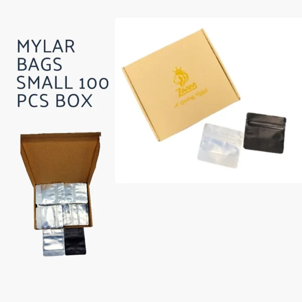 Mylar Bags Small 100 Pcs Box