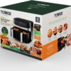 Tower T17088 Vortx 9L Dual Basket Air Fryer with Smart Finish, 2600W, Black - Image 2