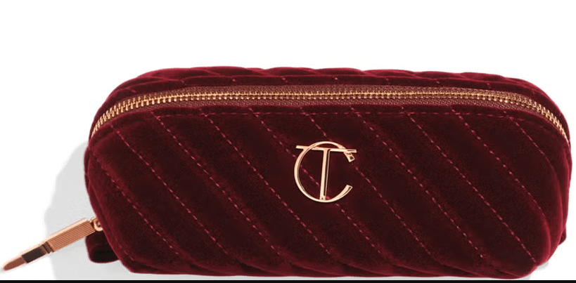 Charlotte Tilbury Organizer Velvet Makeup Bag - Small