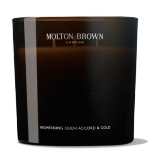 Molton Brown Mesmerising Oudh Accord and Gold Luxury Scented Triple Wick Candle 600g