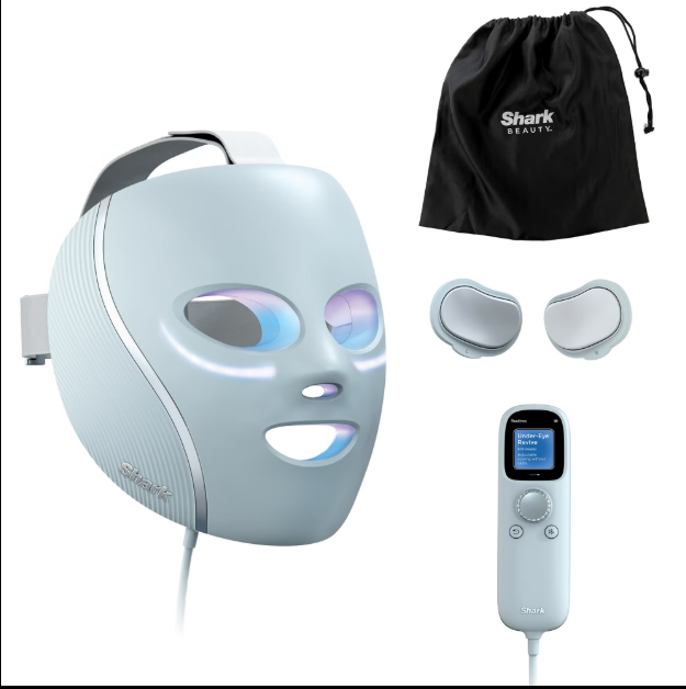 Shark Beauty CryoGlow Under-Eye Cooling and LED Anti-Ageing and Blemish Repair Mask - Blue Frost