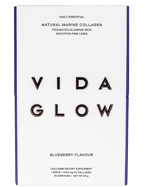 Vida Glow Natural Marine Collagen Sachets - Blueberry