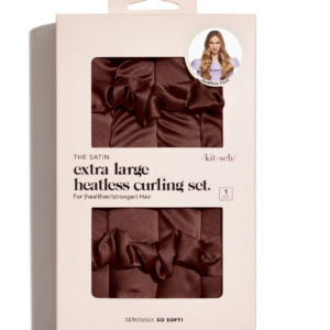 Kitsch XL Satin Heatless Curling Set - Chocolate