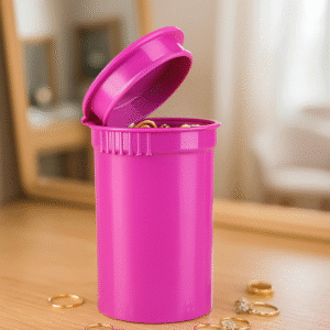 Pop Top 19 Dram Containers – Premium Airtight, SealTight, Smell-Proof Storage Vials for Supplements, Herbs & Small Items - 50 or 100 Pack