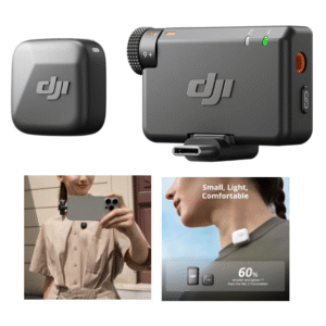 DJI Mic Mini Wireless Lavalier Microphone System (2 TX + 1 RX + Charging Case)