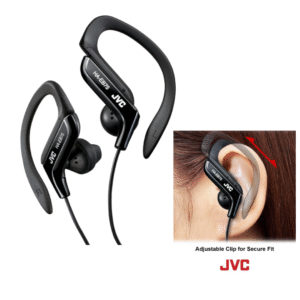 JVC HA-EB75 Sports Ear Clip Earphones – Wired In-Ear, 3.5mm Jack
